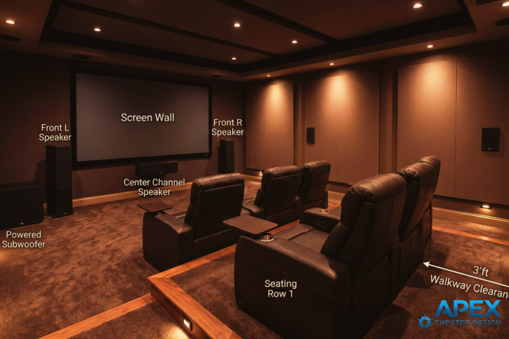 basement home theater design ideas