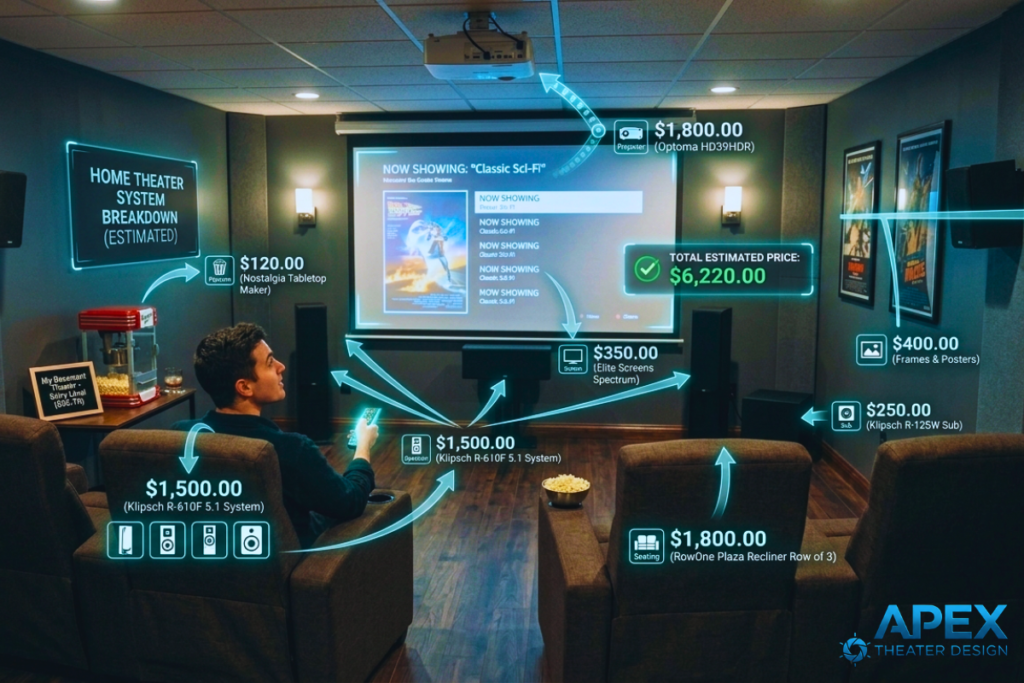 basement home theater cost
