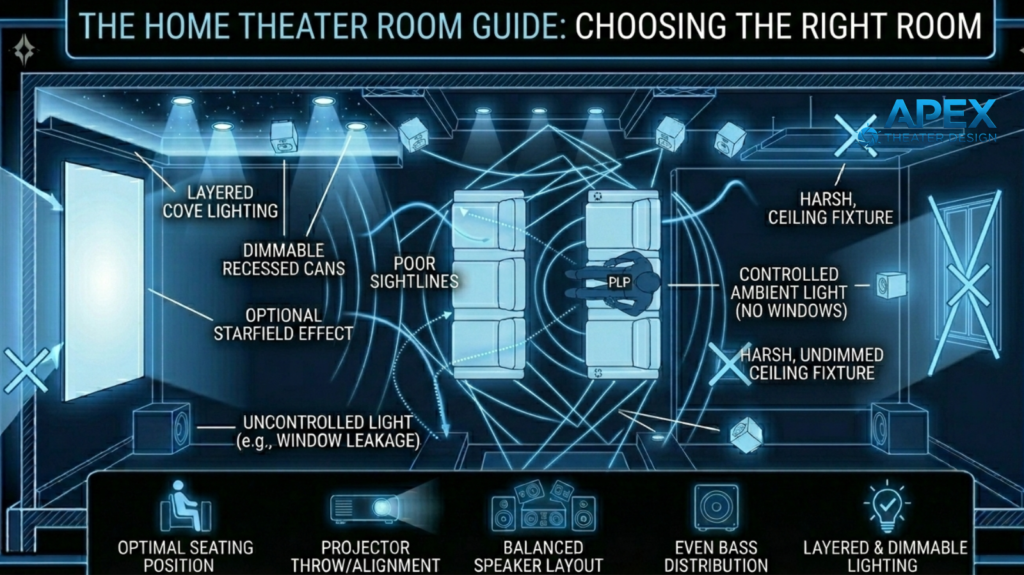 movie theater room layout