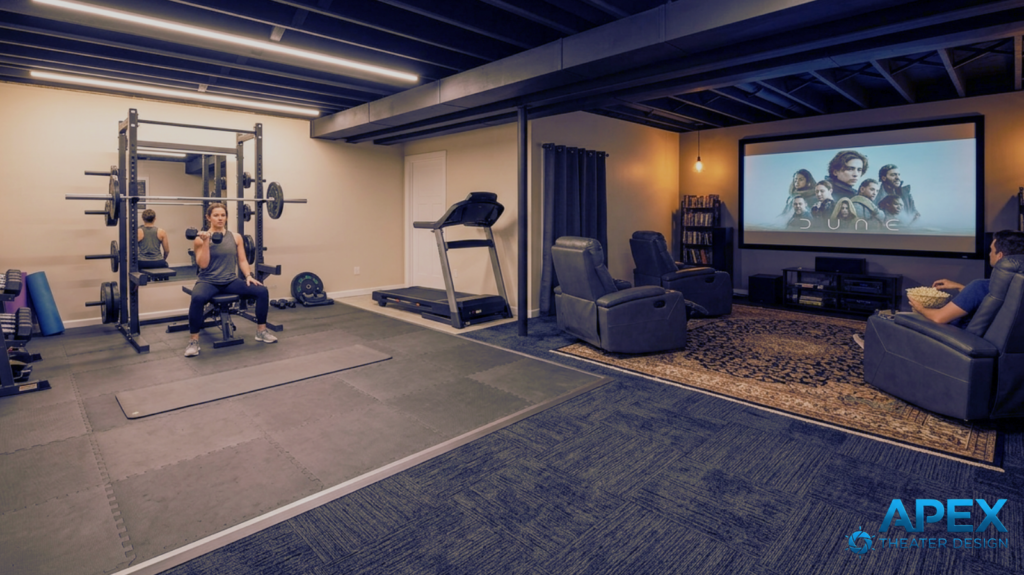home movie theater flooring