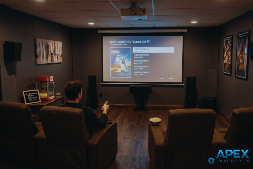 basement home theater design ideas