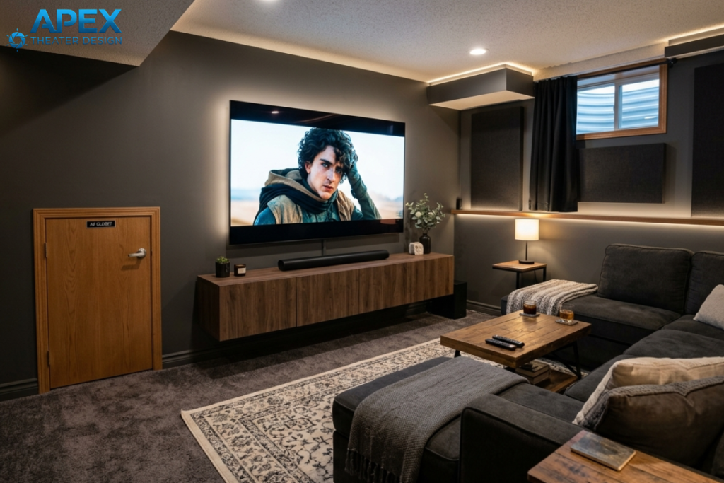 basement theater room