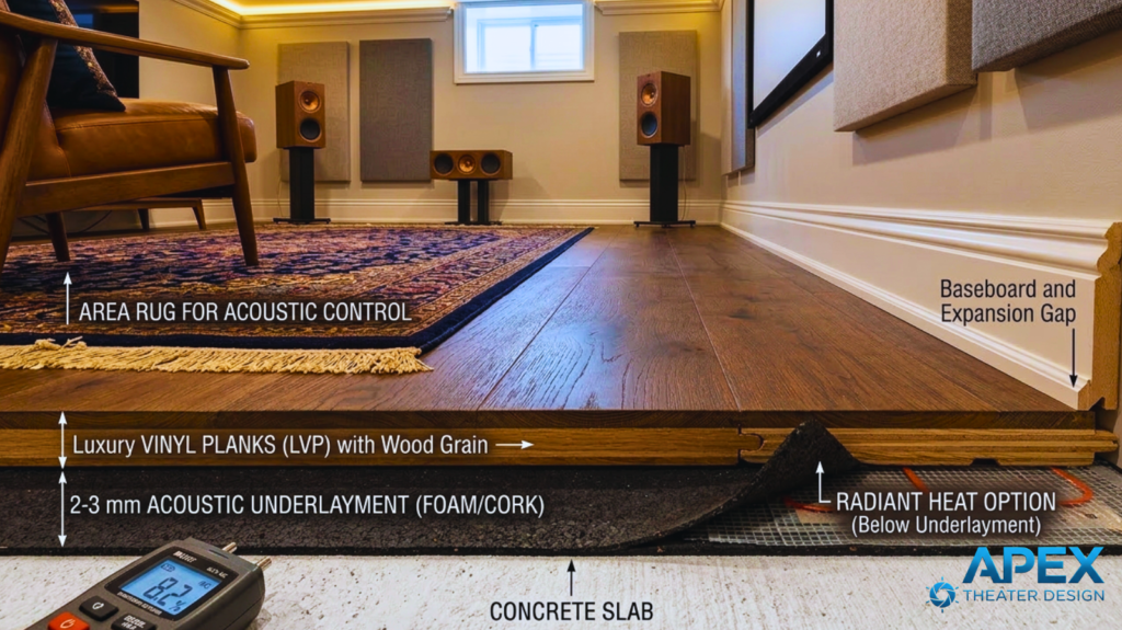 Home theatre flooring Ideas