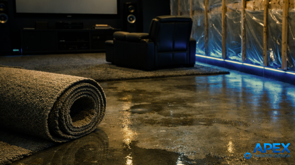 home theater floor
