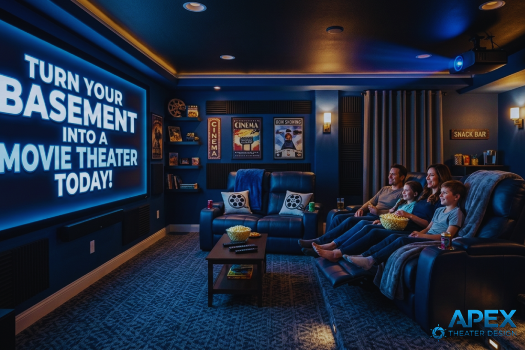 basement home theater setup